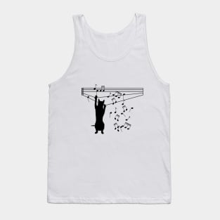 cat lover musical  note gifts Tank Top